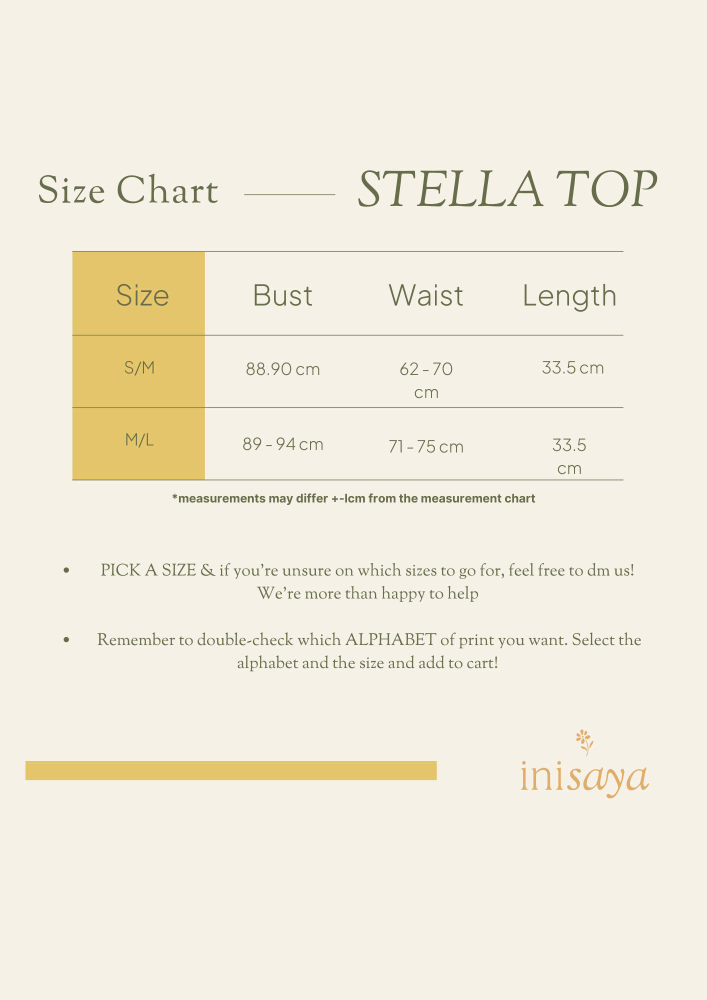 inisaya 2024 | Angels Wear Inisaya Part 2 | Stella Top