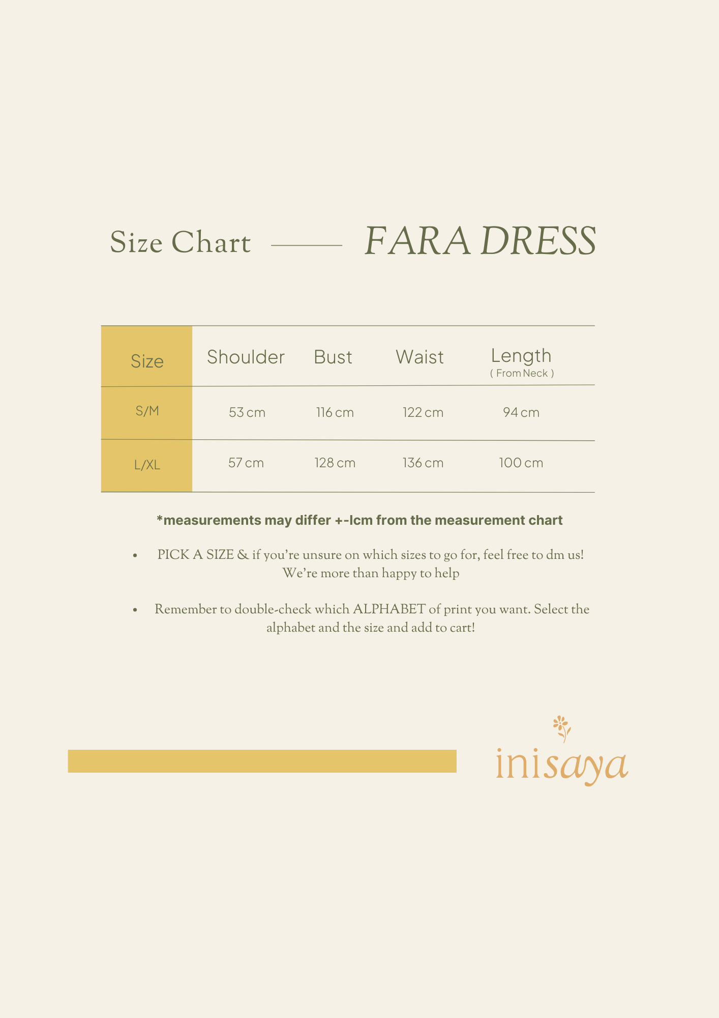 A Inisaya : Mother's Day25 | Fara Dress
