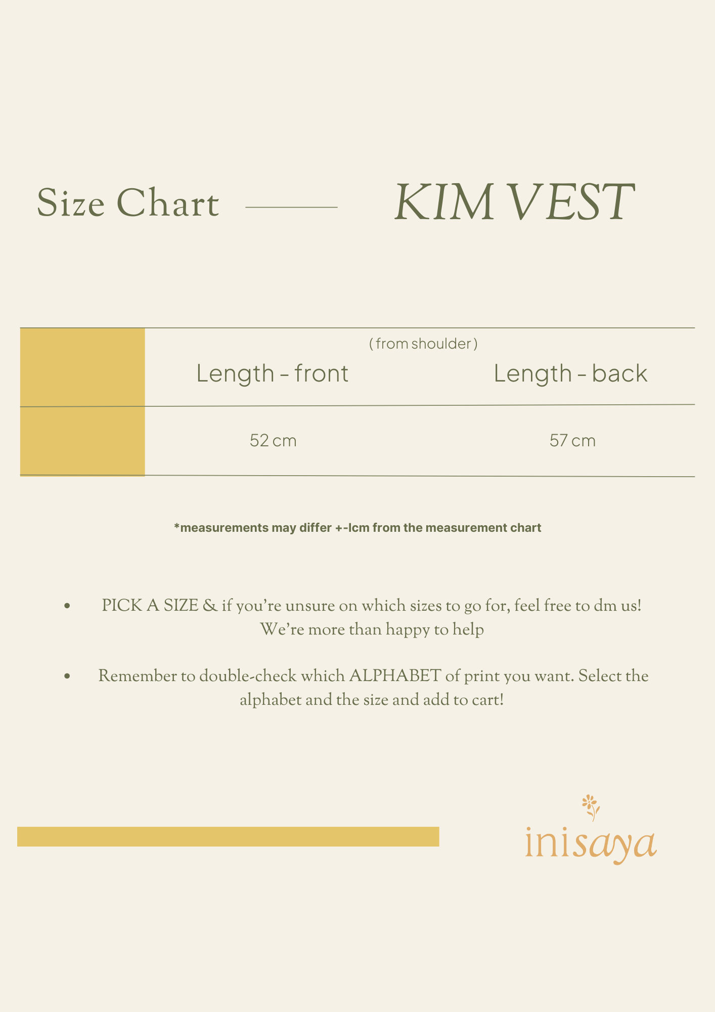 A Inisaya : Mother's Day25 | Kim Vest