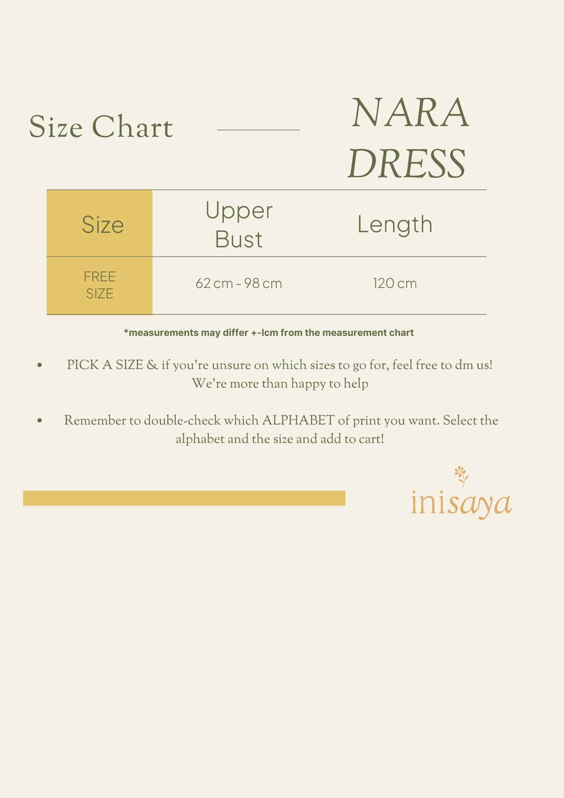 inisaya Ombak 24 Collection | Nara Dress