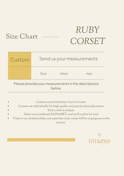 A Inisaya LNY 25 : Bloom | Ruby Corset