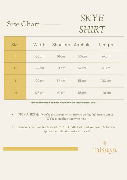 inisaya Ombak 24 Collection | Skye Shirt