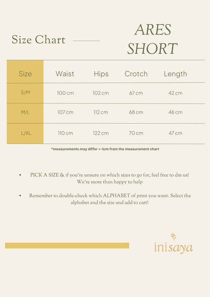 inisaya Ombak 24 Collection | Ares Short