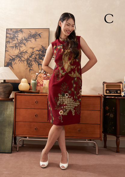 A Inisaya LNY 25 : Love | Ling Cheongsam ( SLEEVELESS )