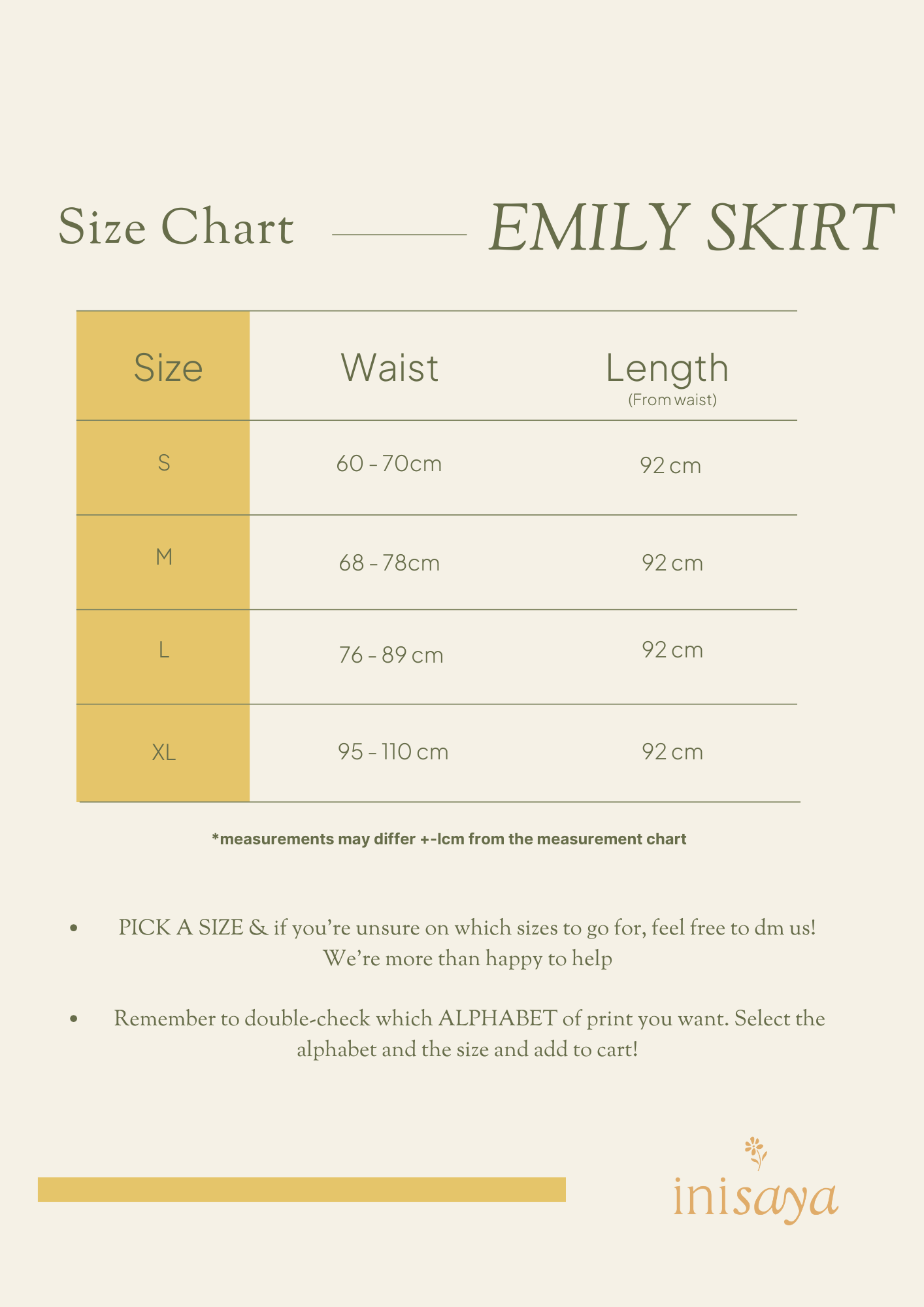 A Inisaya LNY 25 : Love | Emily Skirt