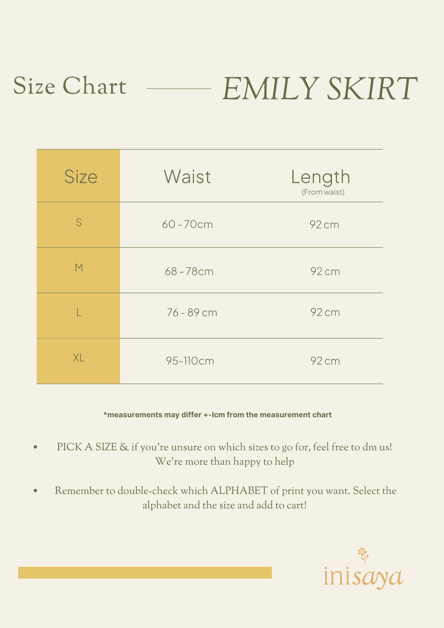 Angels Wear Inisaya Part 2 | Emily Skirt PRE-ORDER