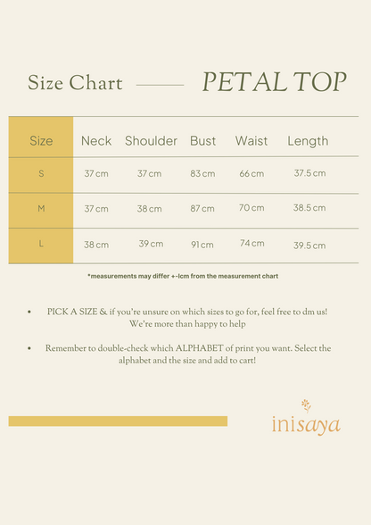 A Inisaya LNY 25 : Heritage | Petal Top PRE ORDER
